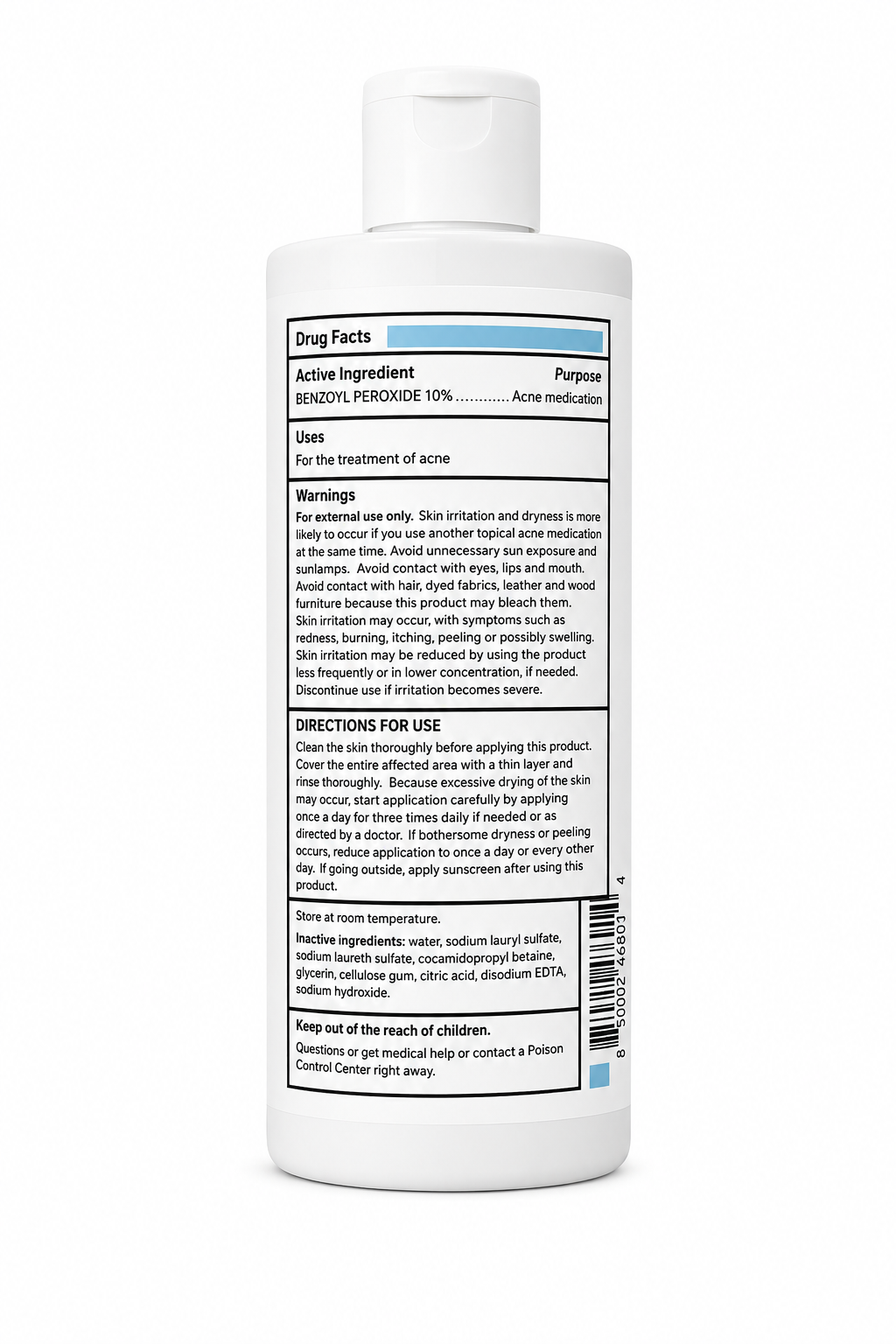 10% Benzoyl Peroxide wash