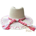 The Goldie Hat Company Mallorca Purple with Pink Band- S
