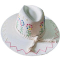 Floral Embroidered Hat- M